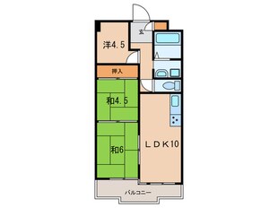 アビタシオン中津の物件間取画像